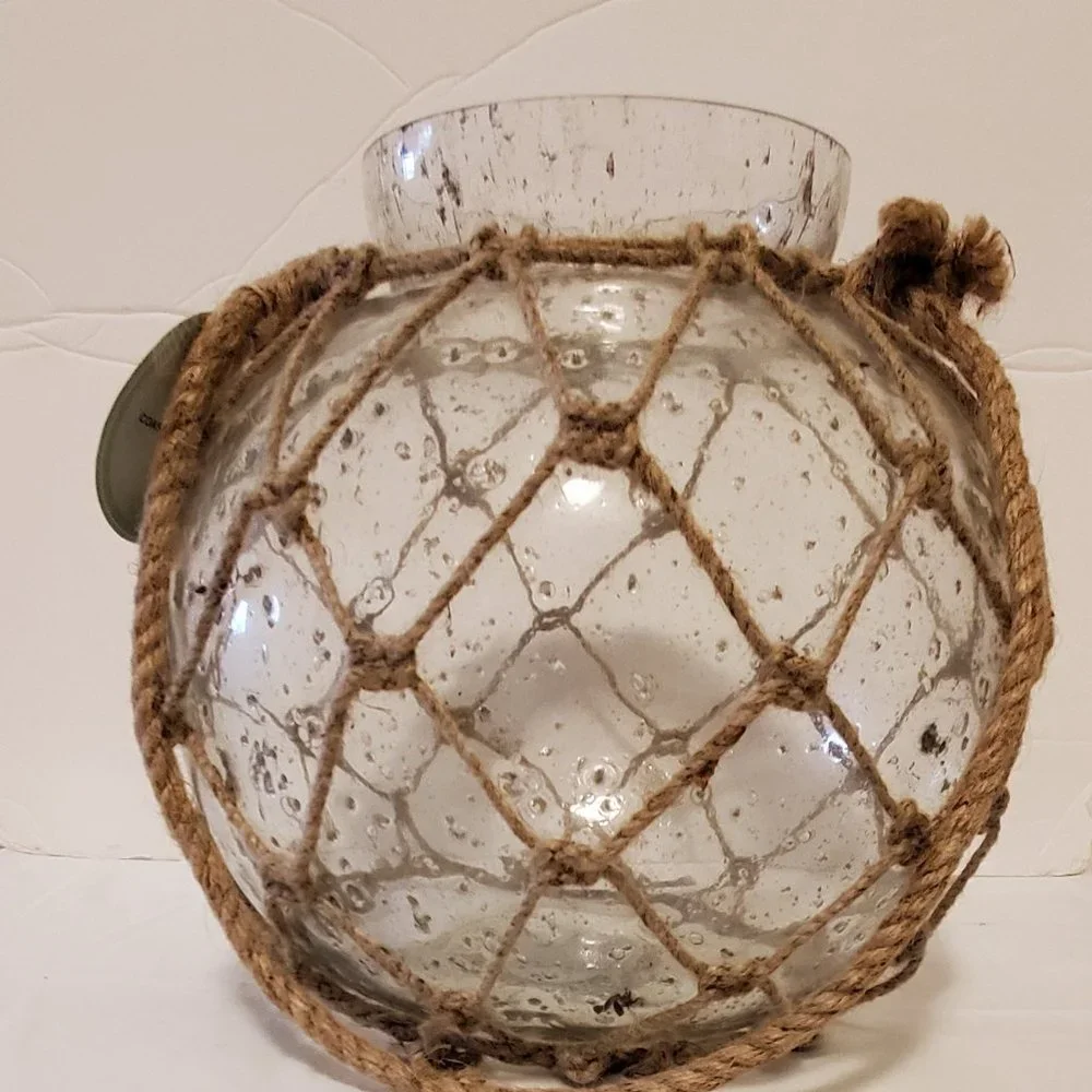 Coastal Jar with Jute Hanger